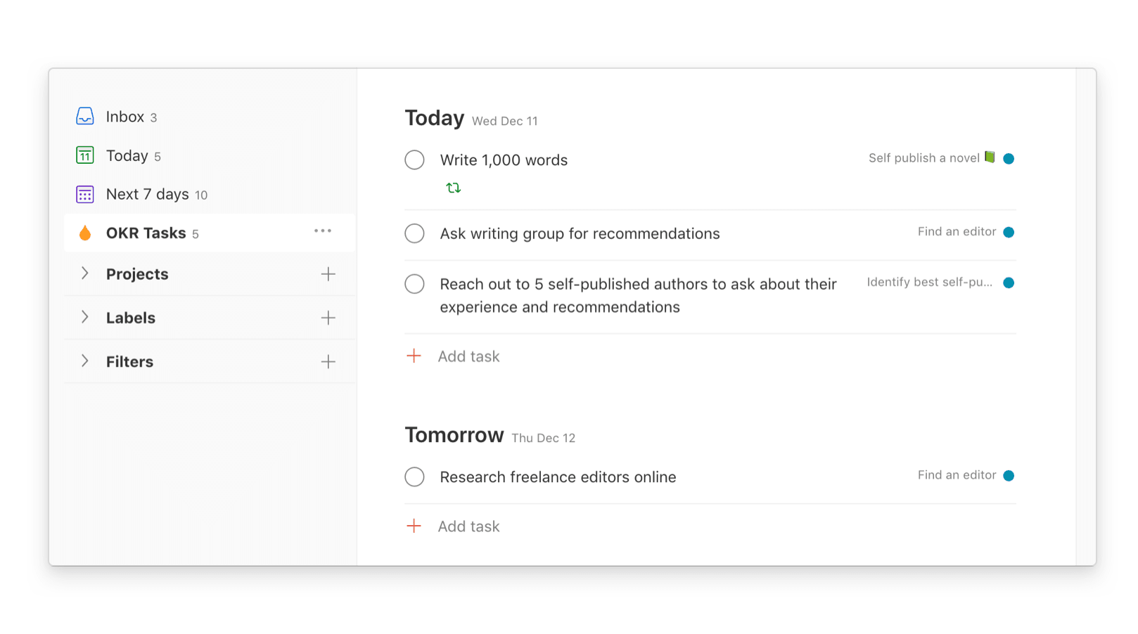OKR filter