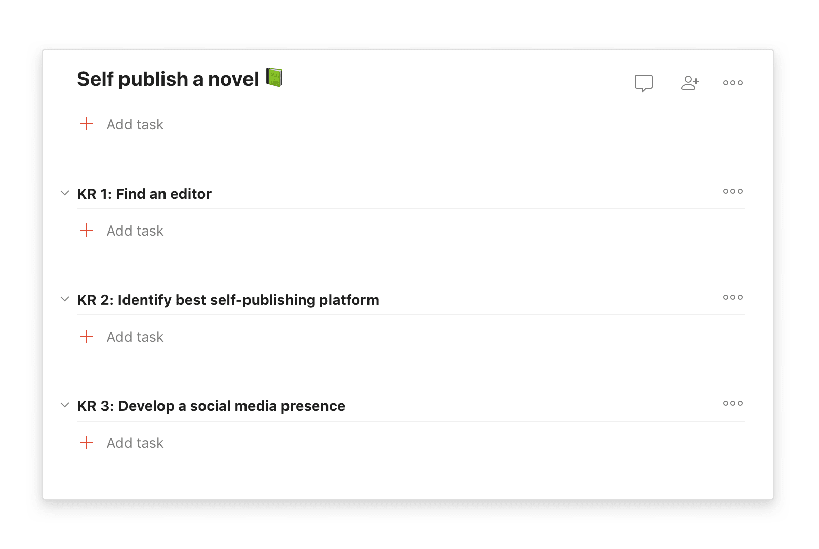 OKR Todoist project